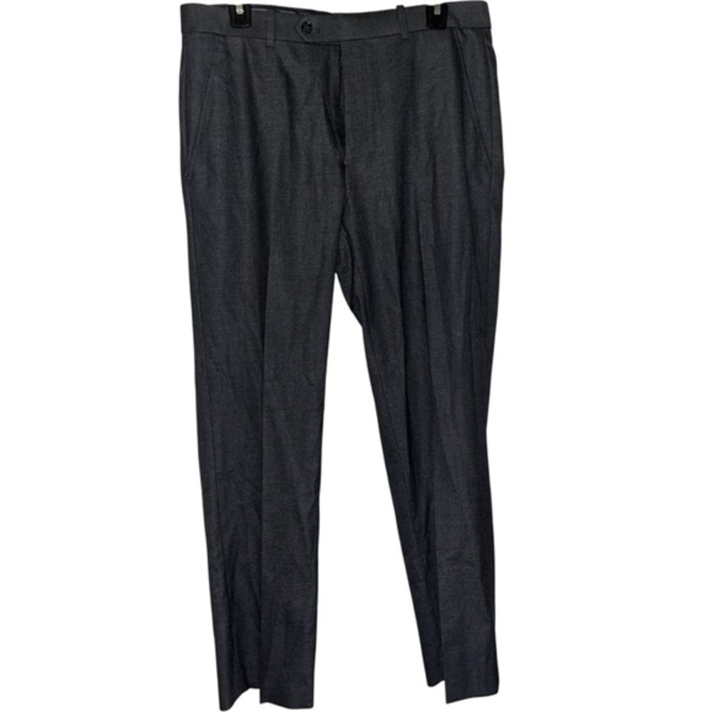 2/$20 🩷 Alfani Men’s Pleated Gray Slim Fit Dress Pants 33x30